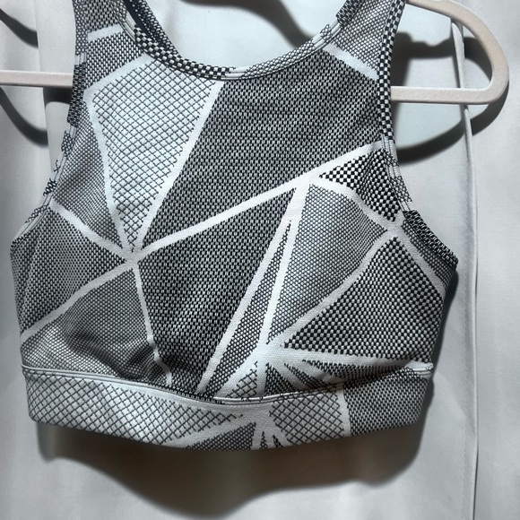 Rachel Roy NWT Active Set Sports Bra & Leggings Xl Black White Geometric Set - Picture 4 of 8